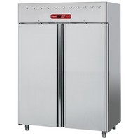 1400 literes hűtő, GN 2/1-es, ventilációs, teleajtós, rozsdamentes