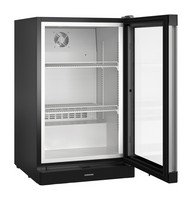 106 literes hűtőszekrény, ventilációs hűtéssel, üvegajtós