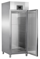 856 literes cukrászati hűtőszekrény, ventilációs hűtéssel, teleajtós, rozsdamentes 