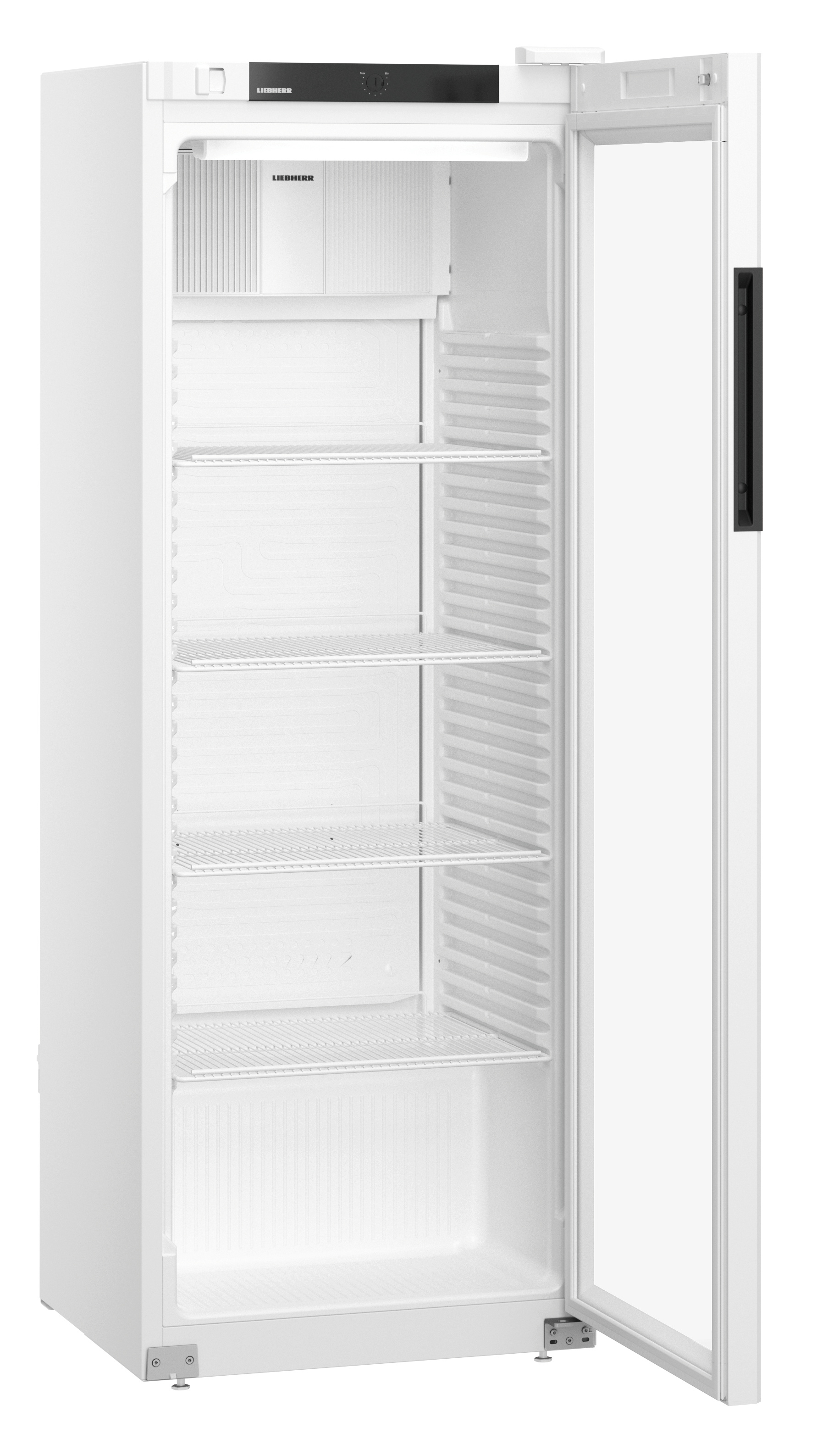 347 literes hűtőszekrény, ventilációs, fehér, üvegajtós