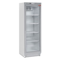 372 literes hűtő, ventilációs, üvegajtós, fehér